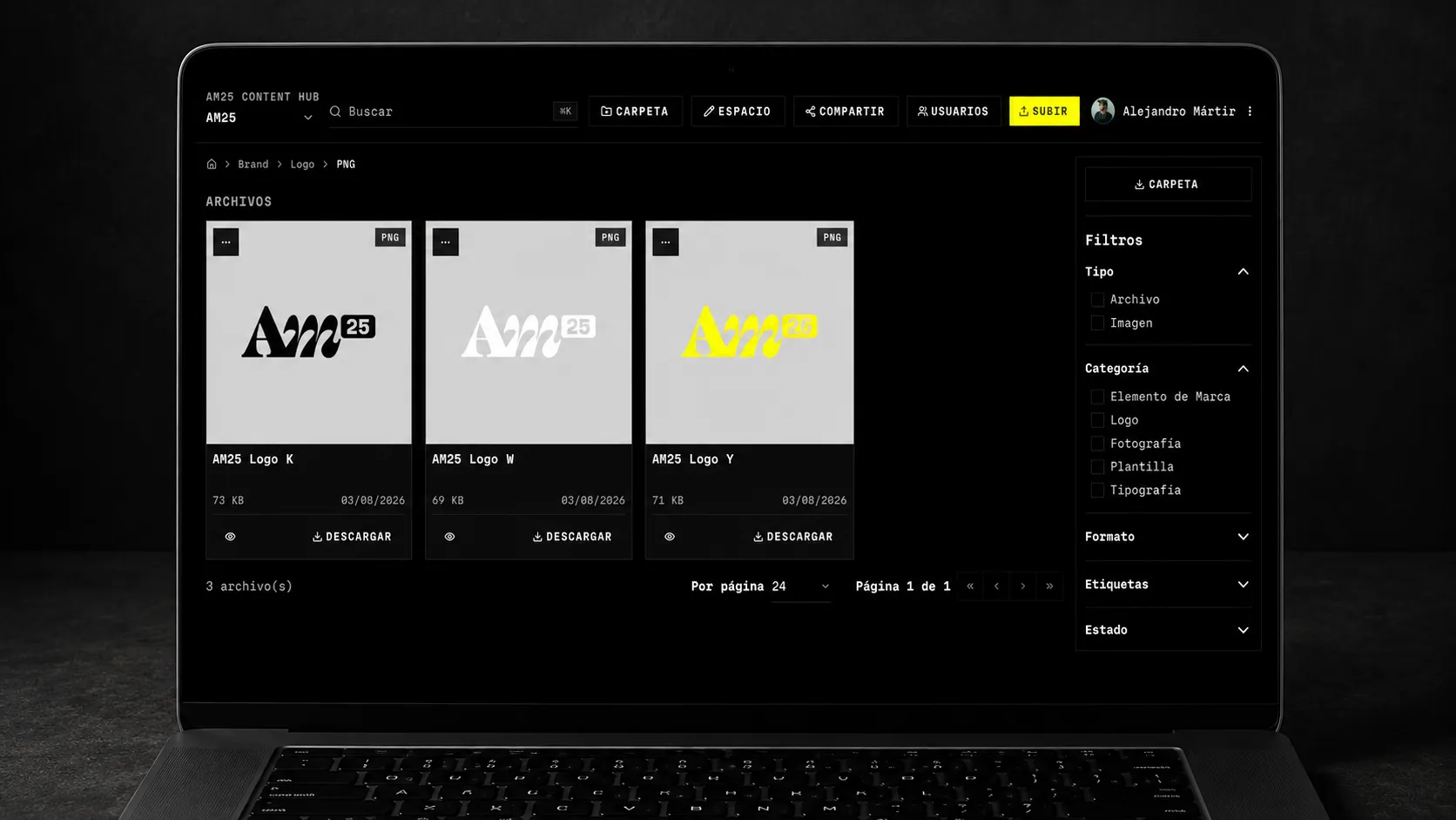 Assets grid